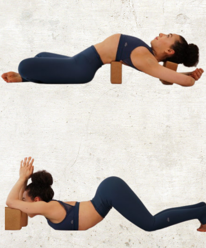 Schöne Kork-Yoga-Blöcke mit Mandala